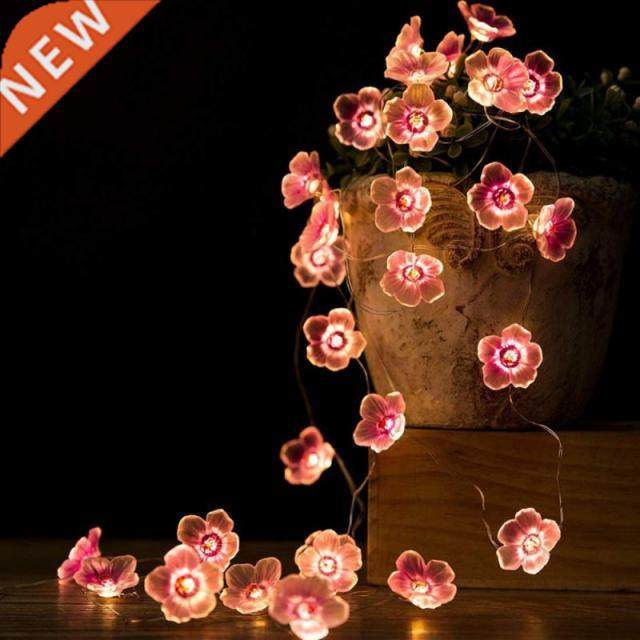 2m cherry lighting strings led blossom flower string fairy l