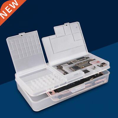 Clea lastic Oze Containe Stoage Box Double Laye C