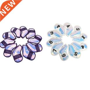 10Pcs Golf Club Iron Covers Upgrade Colorful Synthetic TPU