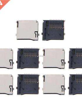 YAM 10PCS Push-Push Type TF Micro SD Card Socket Adapter Aut
