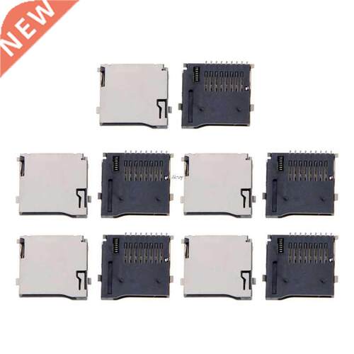 YAM 10PCS Push-Push Type TF Micro SD Card Socket Adapter Aut