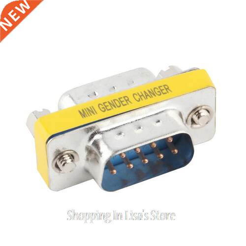 9 Pin RS-232 DB9 Male to Male Serial Cable Gender Changer Co