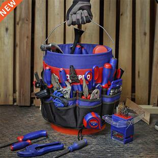 WORKPRO 5 Gallon Bucket Organizer Bucket Tool Bag With 51 St