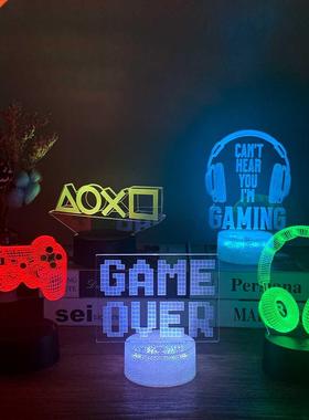 3d Illusion P4P Game Pad Led Night Light for Kids Child Bedr