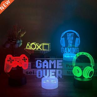 3d Illusion P4P Game Pad Led Night Light for Kids Child Bedr