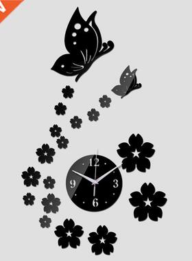 new hot acrylic clocks watch wall clock modern design 3d cry