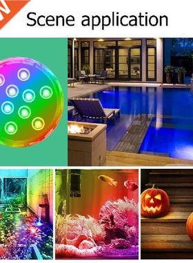 RGB Submersible LED Underwater Light Fish Tank Pond Spa