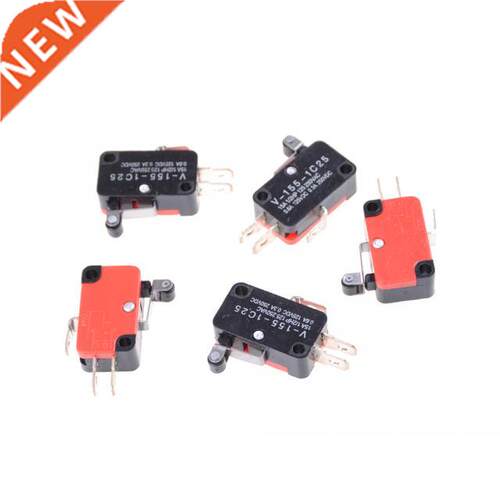 5Pcs Micro Short Hinge Roller Lever Control Limit Switch SPD