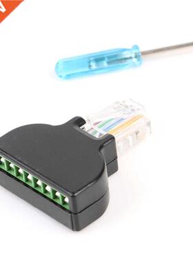 RJ45 Ethernet Female To 8 Pin Screw Terminal Connector Male