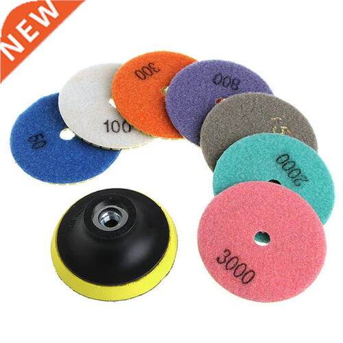 1 Set 3/4 Diamond Polishing Pads Granite Marble Concrete S