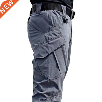 New Mens Tactical Pants Multiple Pocket Elasticity Military