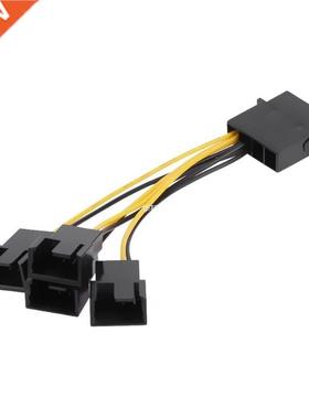 D-Port Computer CPU PC Case Fan 3Pin Fan Cable 1 to 4 Ways P