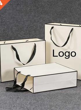 10 Pcs Custom Logo Gift Paper Packing Bag Craft Packaging Pe