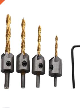 4 pièces 3mm-6mm 5 flûte fraise foret à