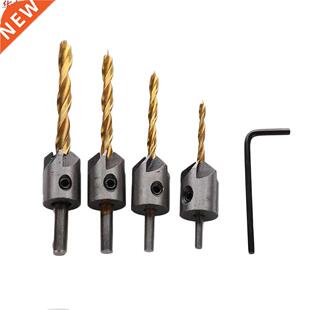 4 pièces 3mm-6mm 5 flûte fraise foret à