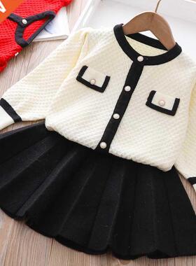 Designed 2Pcs Girls Classic Clothing Set Spring Long Sleeves