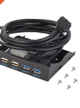 2 Port USB 3.0 + 2 Port USB 2.0 HUB Expansion 3.5'' Floppy B