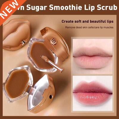 Brown Sugar Smoothie Lip Scrub Fade Lip Wrinkles Portable