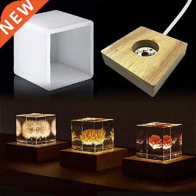 Square Light Silicone Molds with Led Light Base for  UV