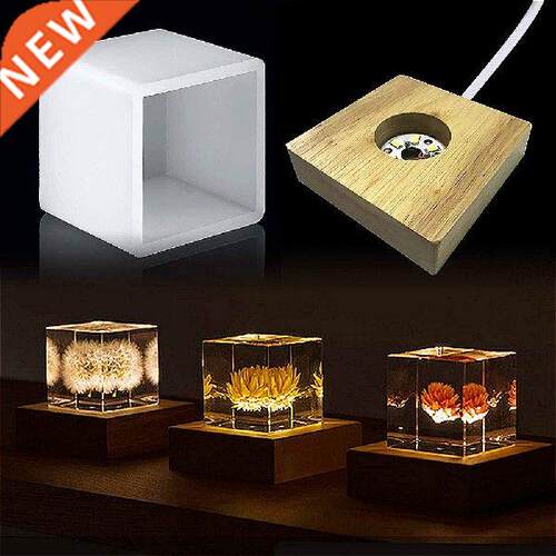 Square Light Silicone Molds with Led Light Base for  UV