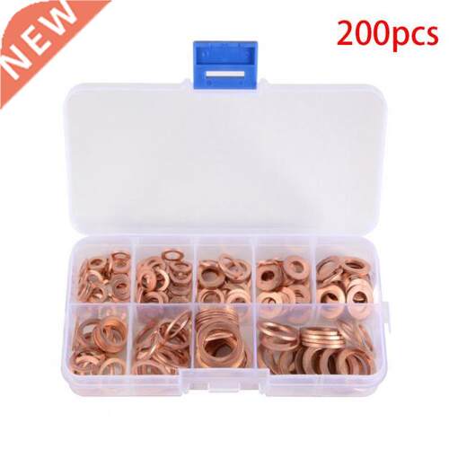 200Pcs/Box Copper Washers O-Ring M5 M6 M8 M10 M12 M14 Copper