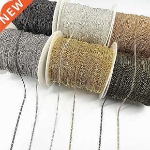 2yards Golded/silvered/ronze/lack Plated Necklace Chain fo