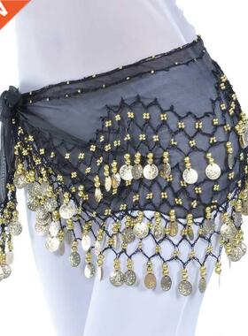 Lady Women elly Dance Hip Scarf Accessories 3 Row elt Skir