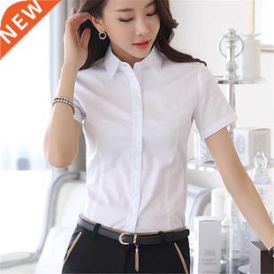 Korean Fashion Women Button Up Shirt Elegant Women COTTON Bl