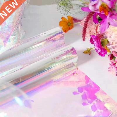 Iridescent Flower Bouquet Wrapping Cellophane Rainbow Film V