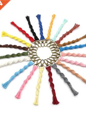 20 Pieces oho Mini Macre Keychains with Tassels Handmade
