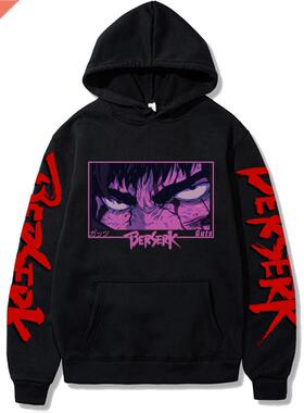 Anime Hoodie Berserk Harajuku Guts Eyes Manga Hoodies Sweats
