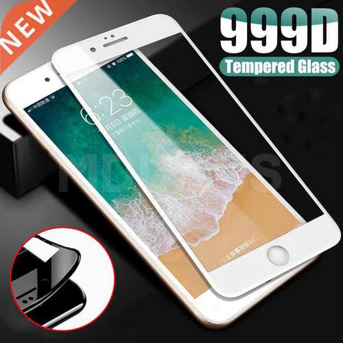 999D Protective Glass on For iPhone 8 7 6 6S Plus XR X XS Gl