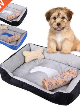 Dog Bed Warming Kennel Waable Pet Floppy Extra Comfy