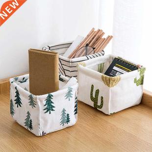 Desktop Storage Basket Foldable Sundries Bin Underwear T
