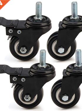 4 x Heavy Duty 50mm PU Swivel Castor Wheels Trolley Furnitur