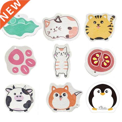 Non-stick Compressed Wood Pulp Sponge Cartoon Dish Cloths Oi