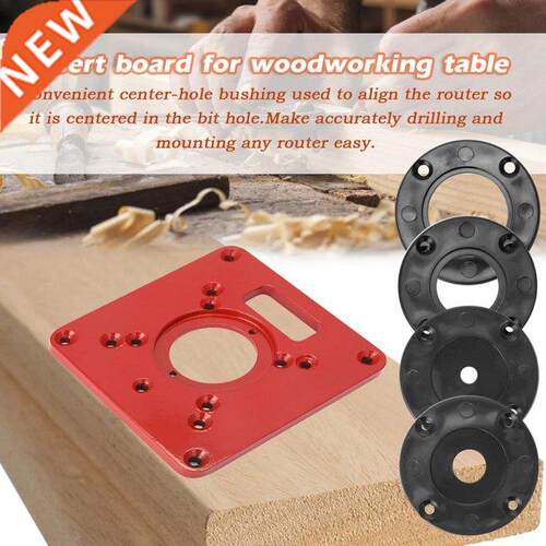6pcs Router Tale Insert Plate Fixing Screws Cover Plates Wo