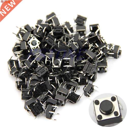 100pcs 6x6x5mm 4pin Tactile Push Button Switch Momentary Tac