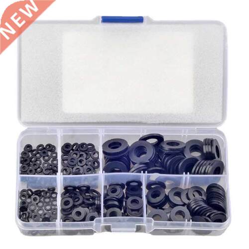 50PCS Black Nylon Flat Washer Set M2 M2.5 M M4 M5 M6 M8 Pl