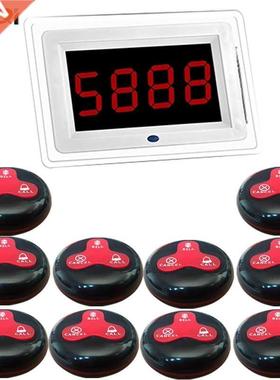 Wireless Pager Coaster Restaurant Call Paging System 1 Host