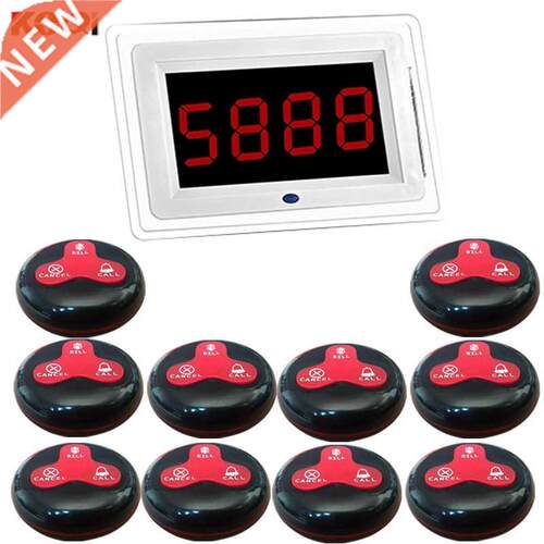 Wireless Pager Coaster Restaurant Call Paging System 1 Host