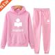 Loose Women Hoodies New Tracksuit Multicolor Pieces Set