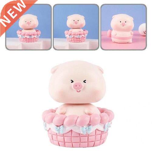 Cartoon Pig Animal Toy Statue Miniature Pig Ornament
