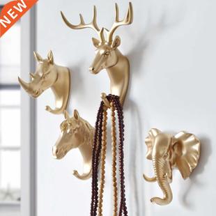 Wall Hanging Hook Deer Antlers Wall Coat Rack For Clothes Se