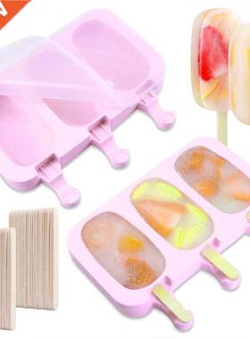 2 PCS Ice Silicone Moulds with Lid Cream Dessert Moulds