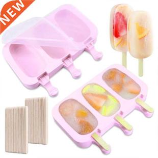2 PCS Ice Silicone Moulds with Lid Cream Dessert Moulds