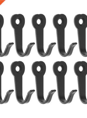 10Pcs/lot Key Hooks Hangers Black Wall Mounted Hooks Rustic