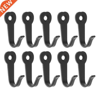 10Pcs/lot Key Hooks Hangers Black Wall Mounted Hooks Rustic