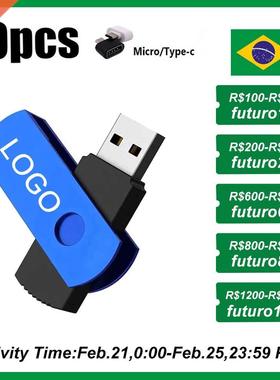 10PCS Colour Folding Swivel USB Flsh Drive 128G Pendrive 32