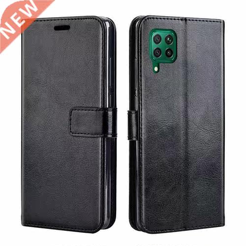 Luxury Flip leather case For on Samsung A12 M12 Case back